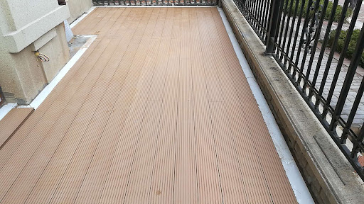 涼亭木塑地板休閑平臺